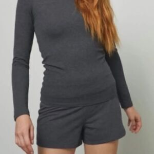 Lunya Restore Short mercurial grey sz XS